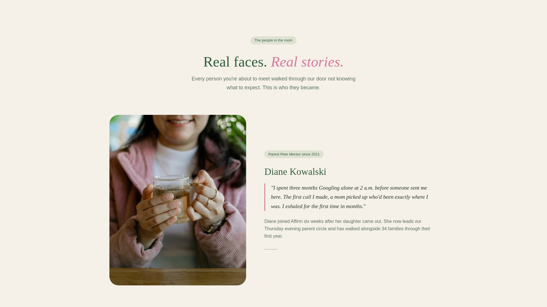 Affirm - Heartfelt Transgender Landing Page Template