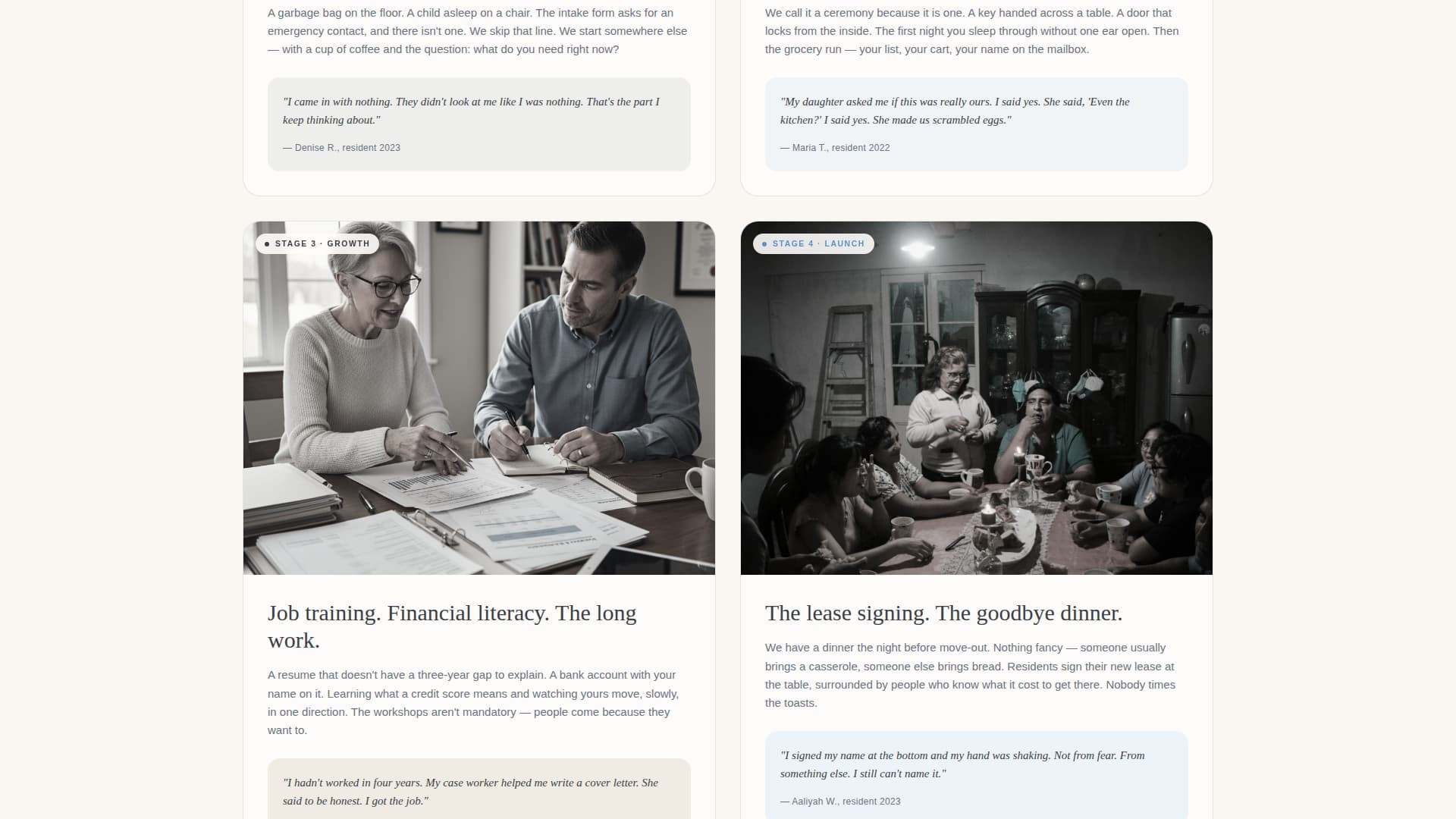 Threshold - Heartfelt Transitional Landing Page Template