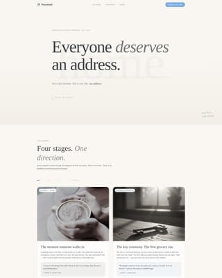 Threshold - Heartfelt Transitional Landing Page Template