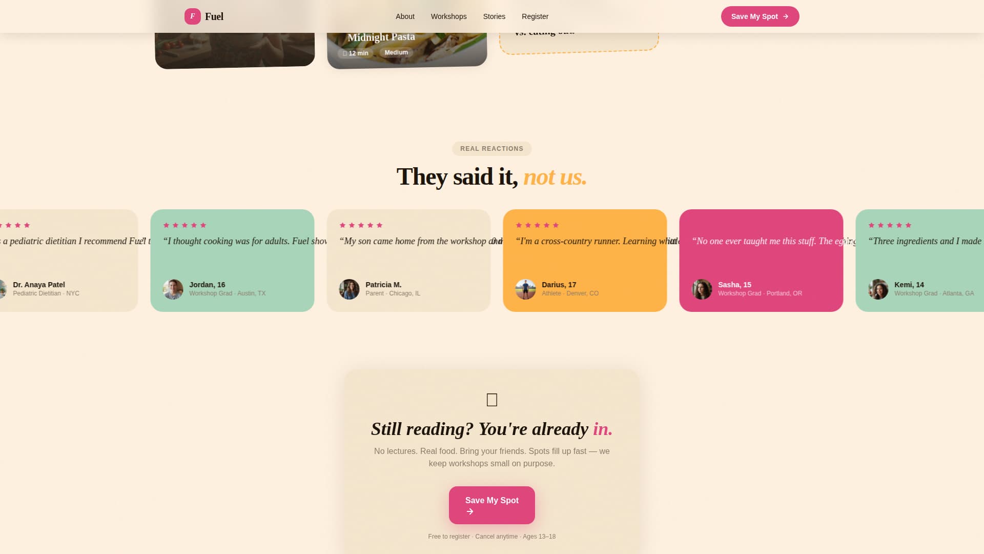 Teen (13-18) Products & Professional Website Template