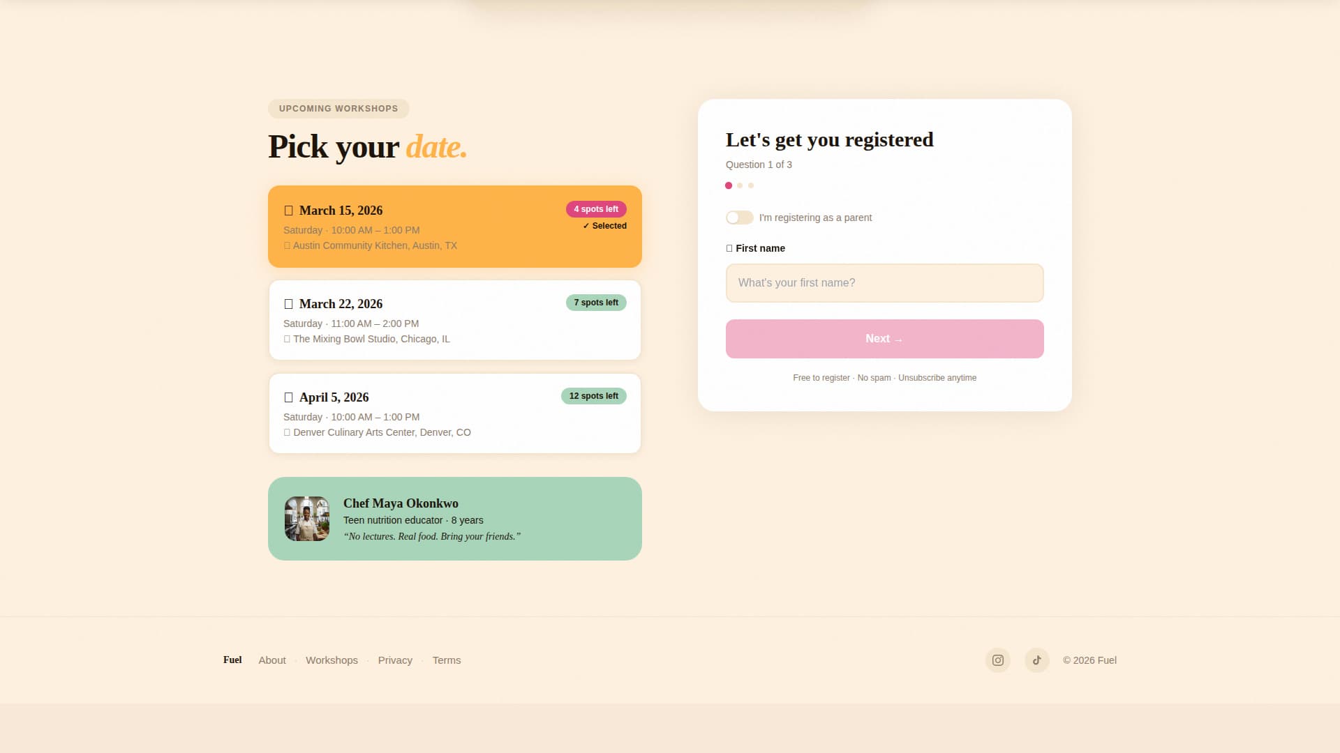 Teen (13-18) Products & Professional Website Template