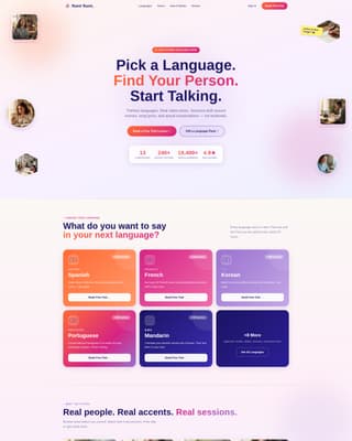 Teen (13-18) Products & Booking Website Template
