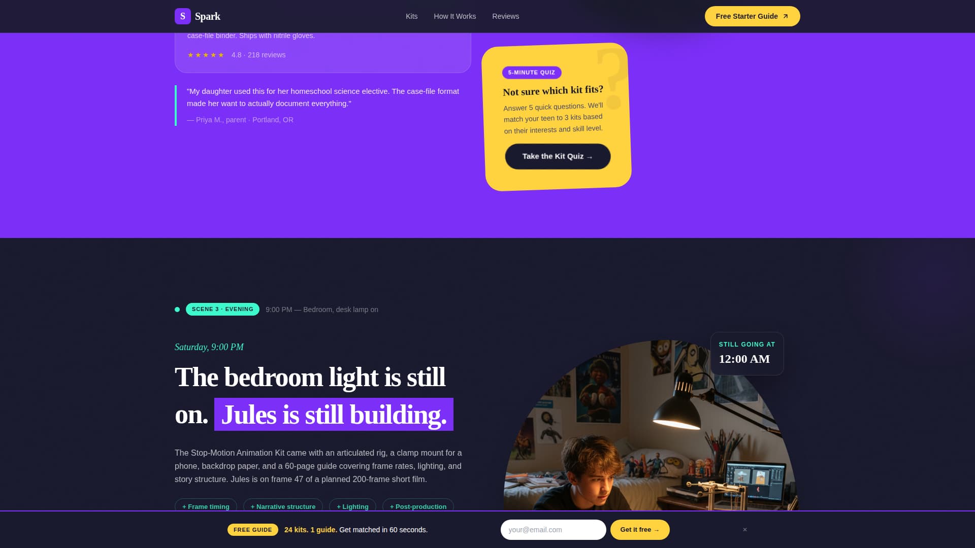 Teen (13-18) Products & Reviews Website Template