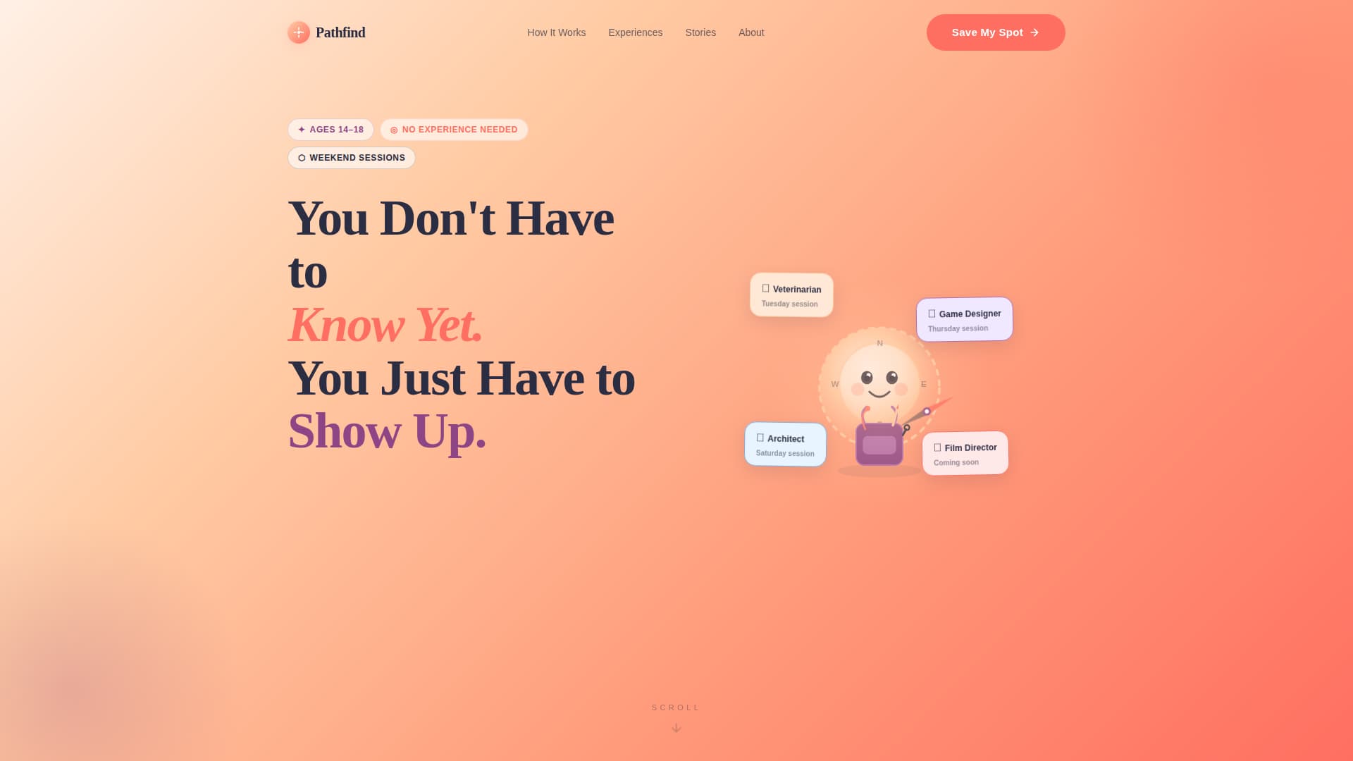 Teen & Tween Booking Website Template