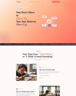 Teen & Tween Booking Website Template