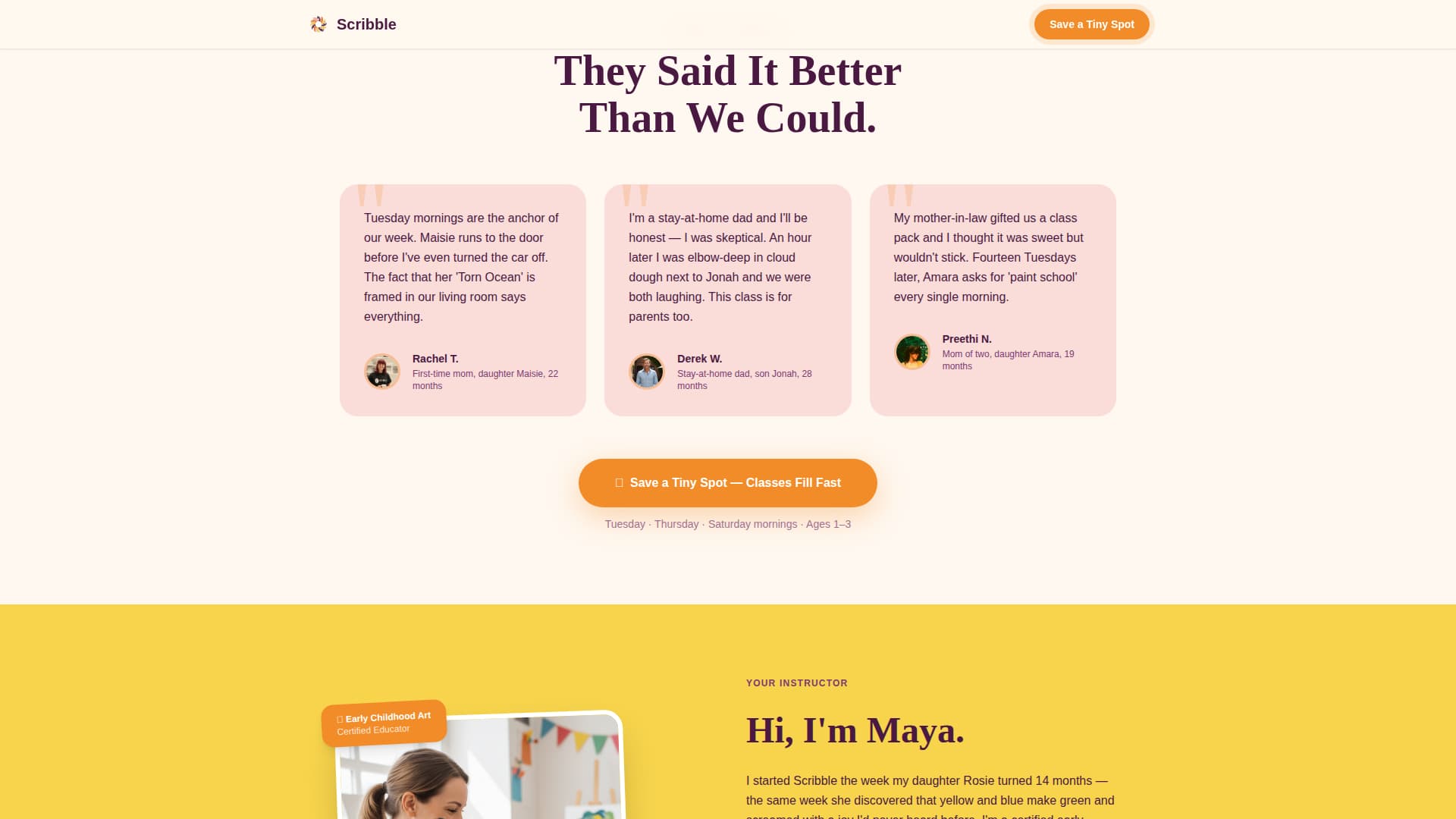 Toddler (1-3) Products & Specialist Professional Website Template