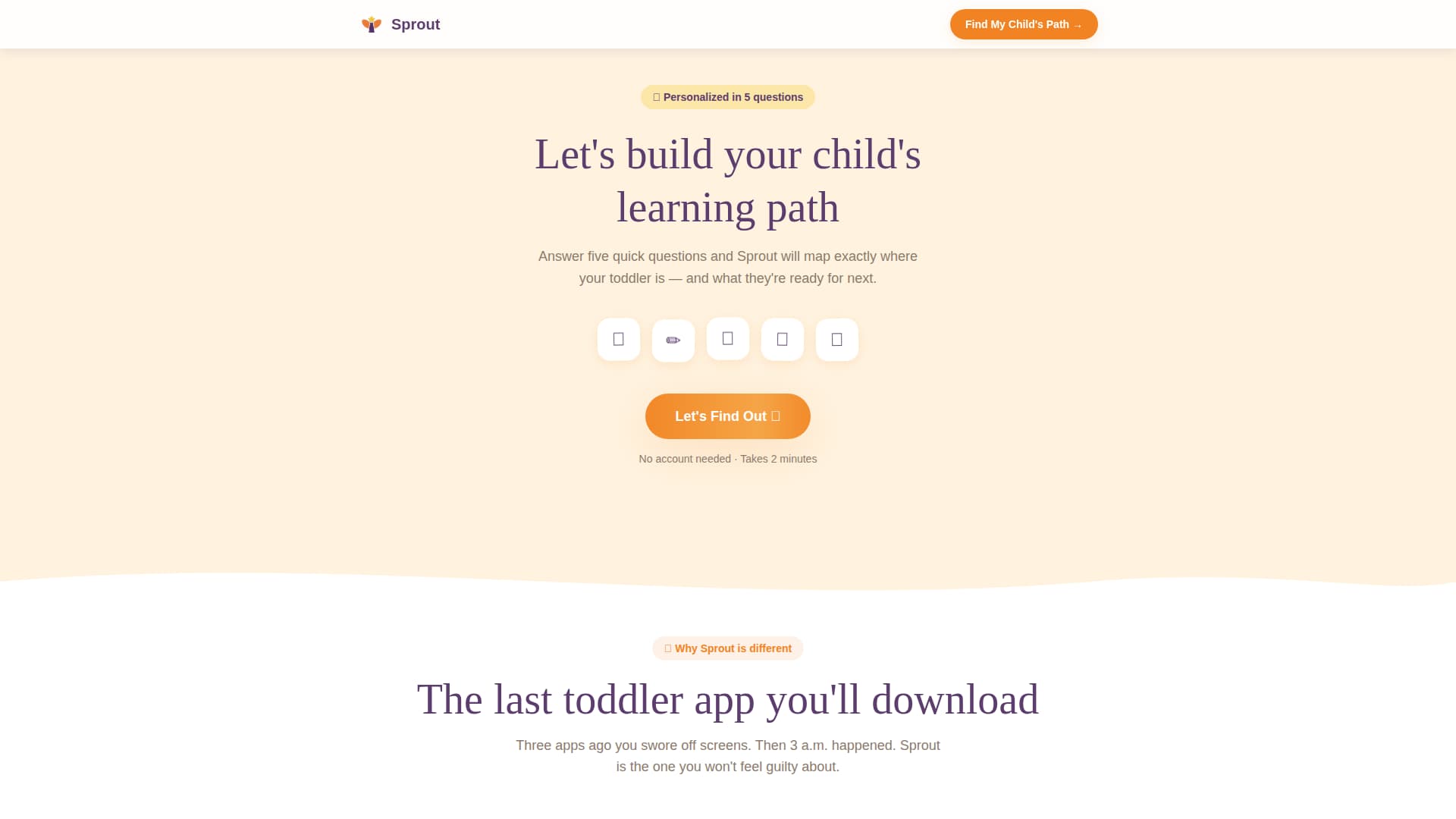 Toddler (1-3) Products & Education Website Template