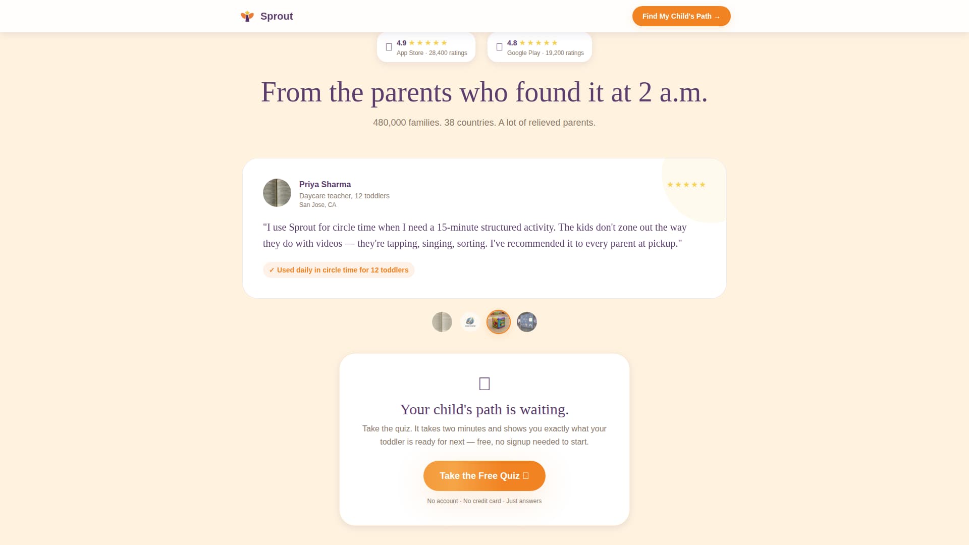 Toddler (1-3) Products & Education Website Template