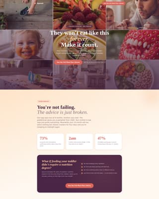 Toddler (1-3) Products & Complete Professional Website Template