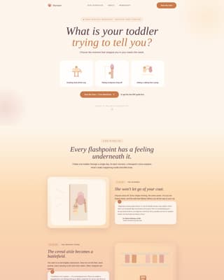 Toddler (1-3) Products & Professional Website Template