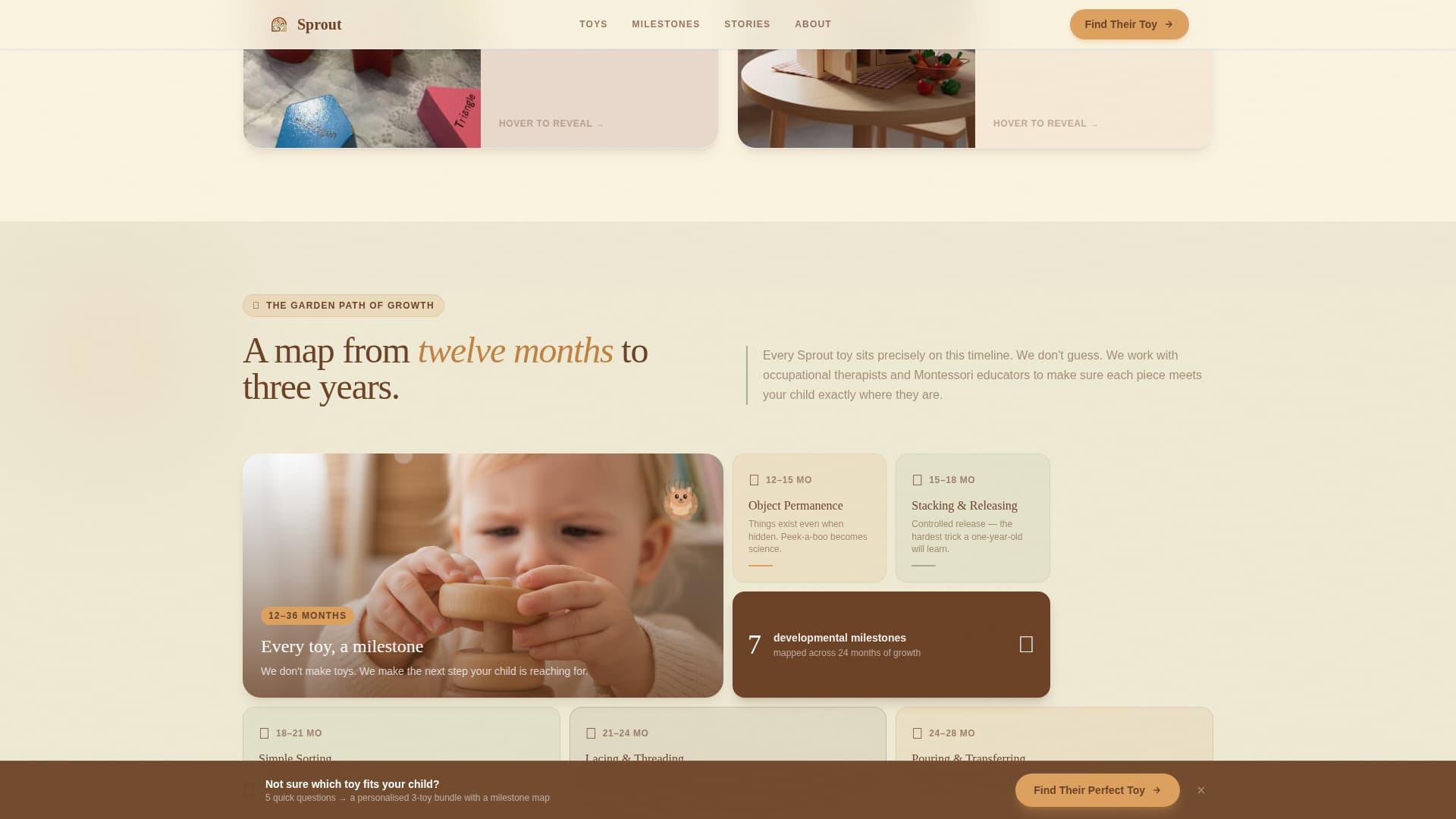Sprout - Enchanting Toddlertoy Landing Page Template