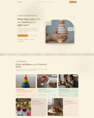Sprout - Enchanting Toddlertoy Landing Page Template