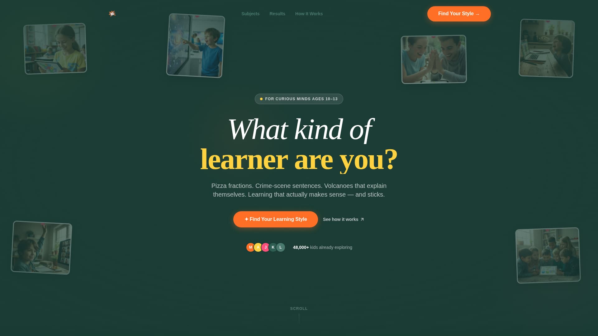 Tween (10-13) Products & Portfolio Website Template