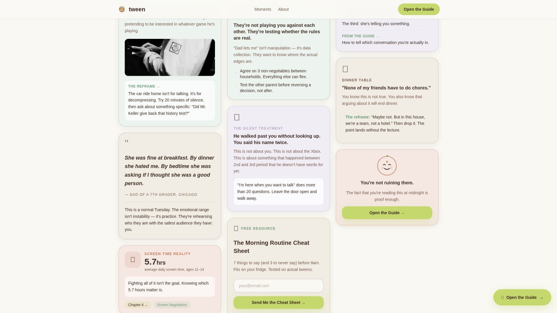Tween (10-13) Products & Professional Website Template