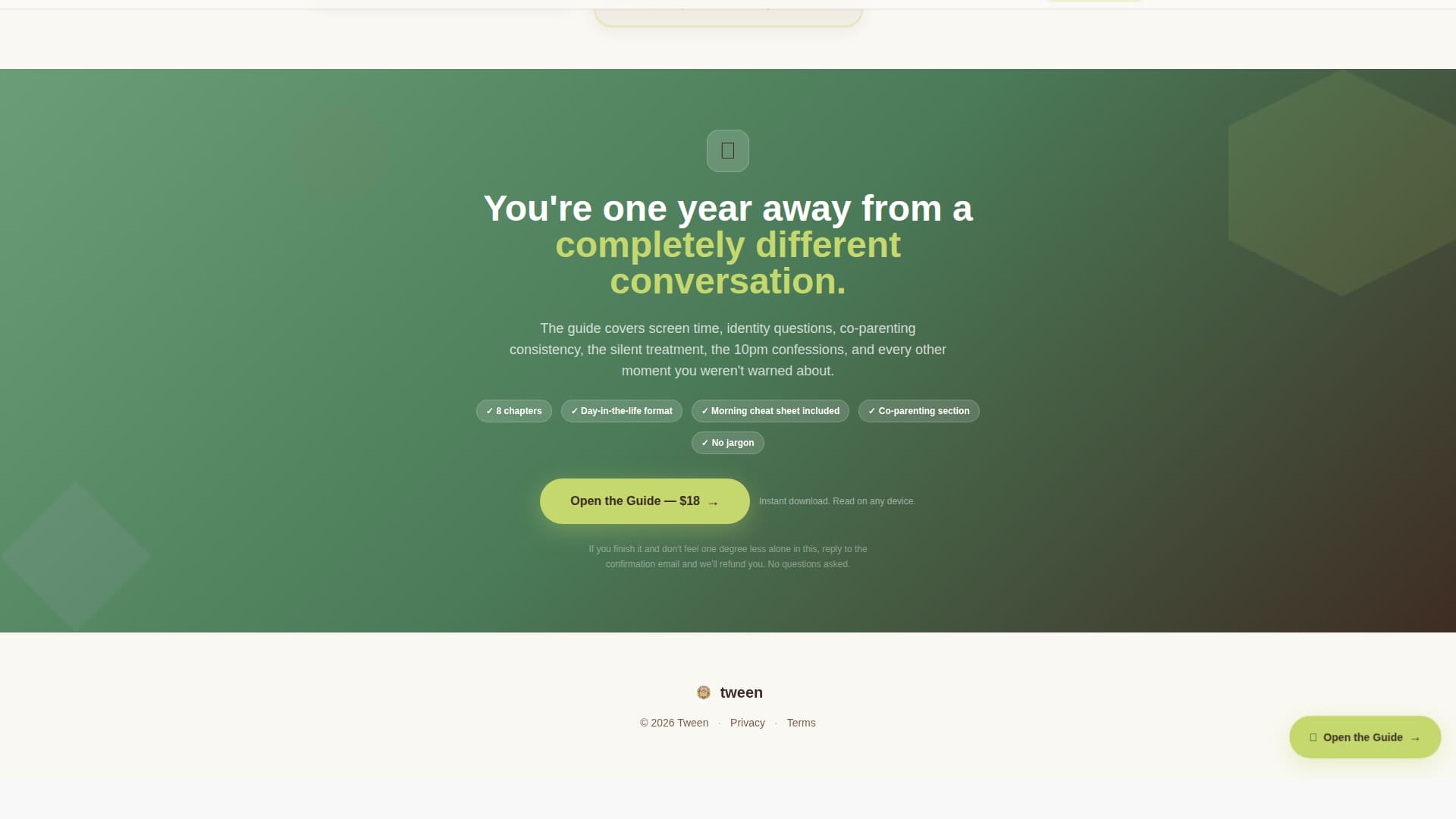 Tween (10-13) Products & Professional Website Template