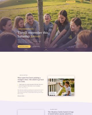 Teen & Tween Professional Website Template