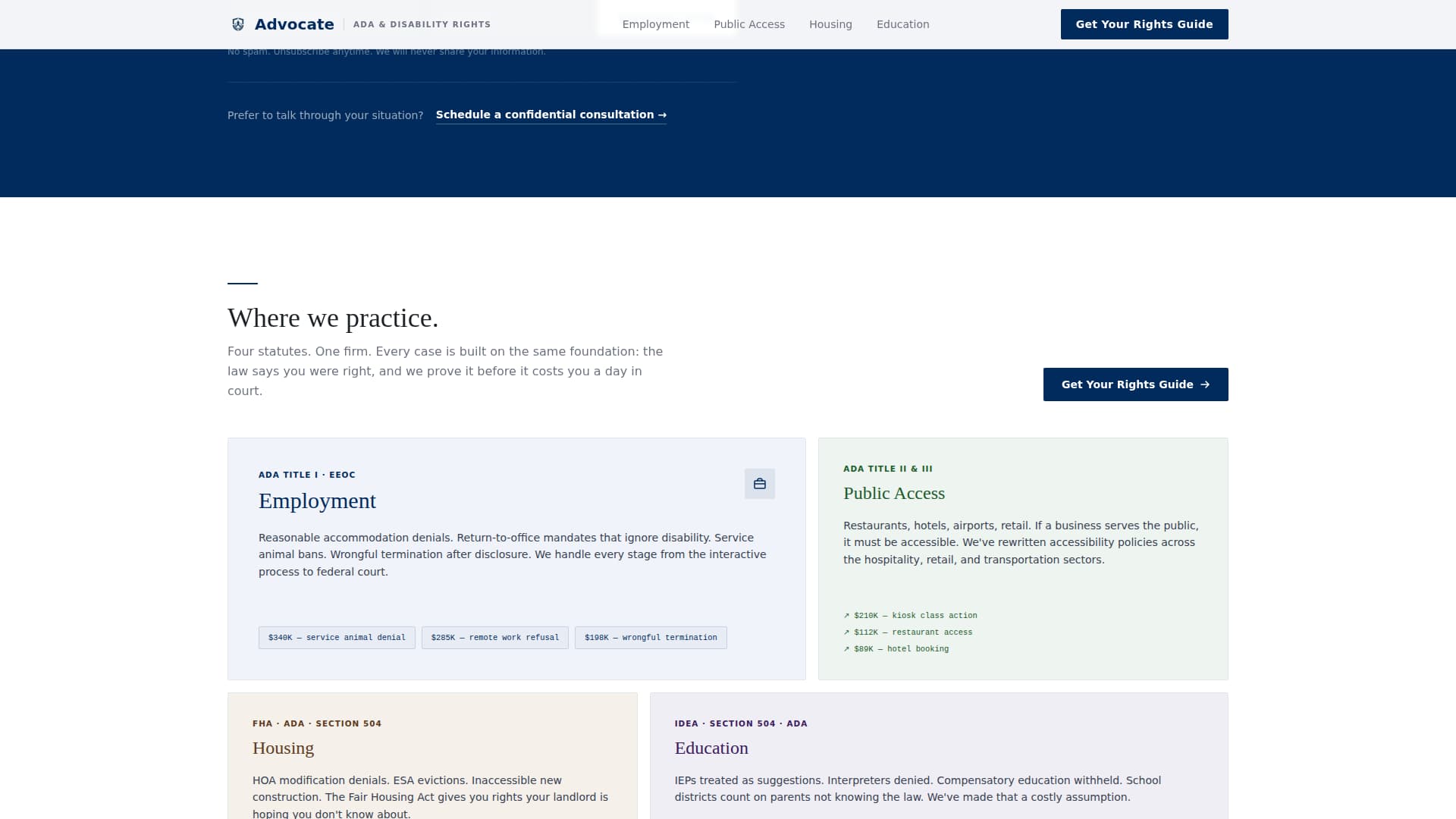 Advocate - Powerful Disabilityrights Landing Page Template