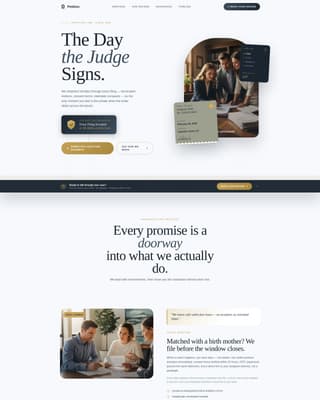 Petition - Trusted Adoption Landing Page Template