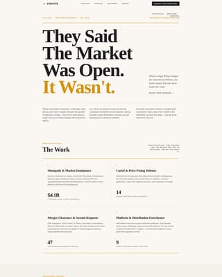 Statute - Authoritative Antitrust Landing Page Template