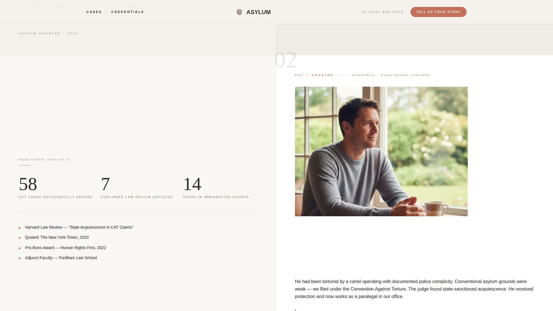 Asylum - Compelling Immigration Landing Page Template