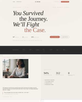 Asylum - Compelling Immigration Landing Page Template
