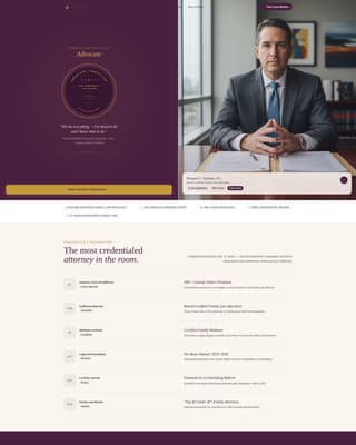 Advocate - Trusted Custody Landing Page Template