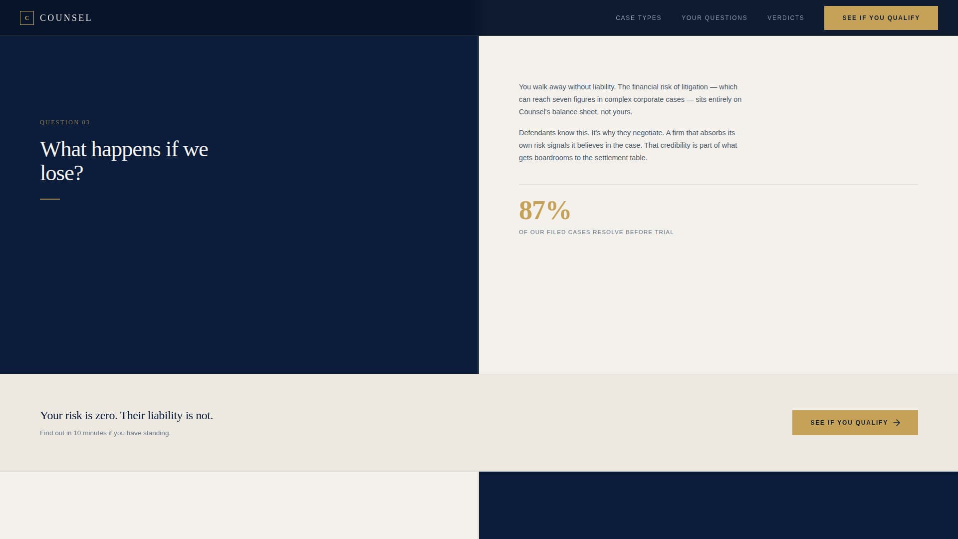 Counsel - Powerful Classaction Landing Page Template