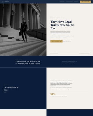 Counsel - Powerful Classaction Landing Page Template
