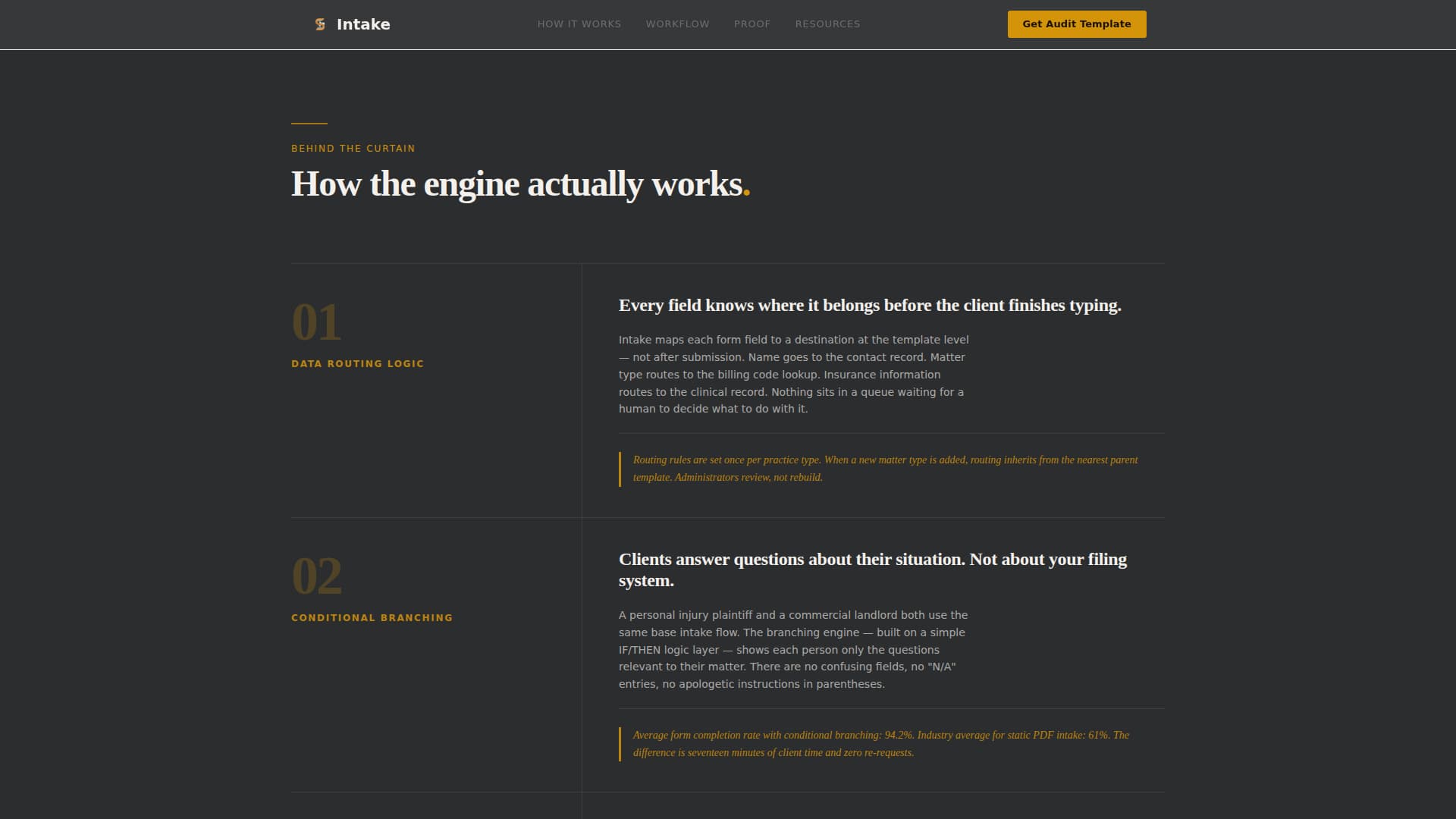 Intake - Editorial Compliance Landing Page Template