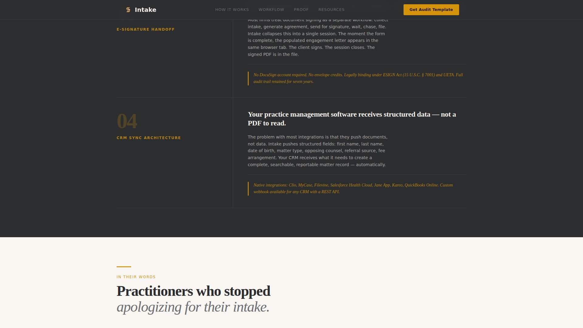 Intake - Editorial Compliance Landing Page Template