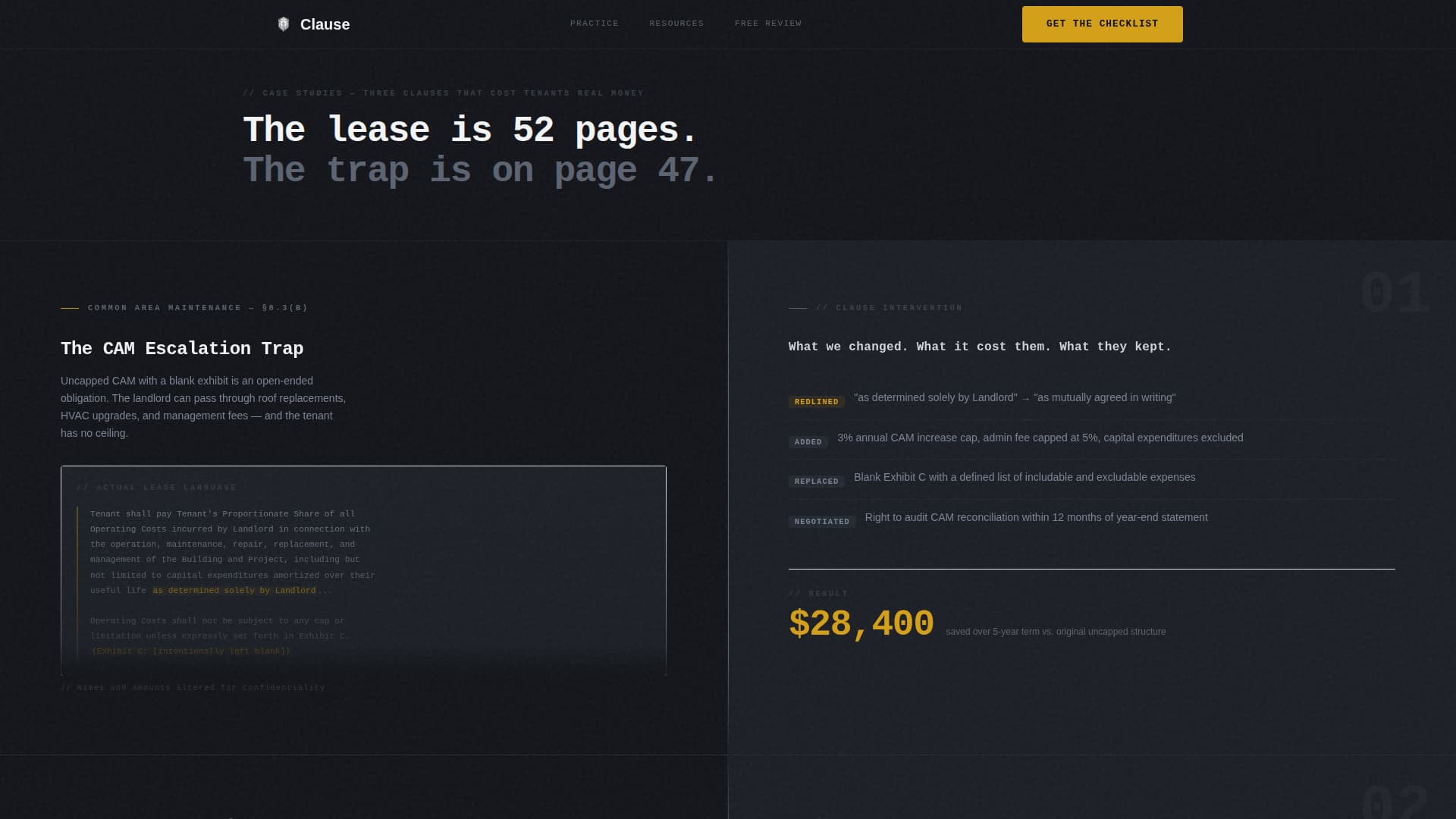 Clause - Trusted Lease Landing Page Template