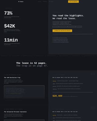 Clause - Trusted Lease Landing Page Template