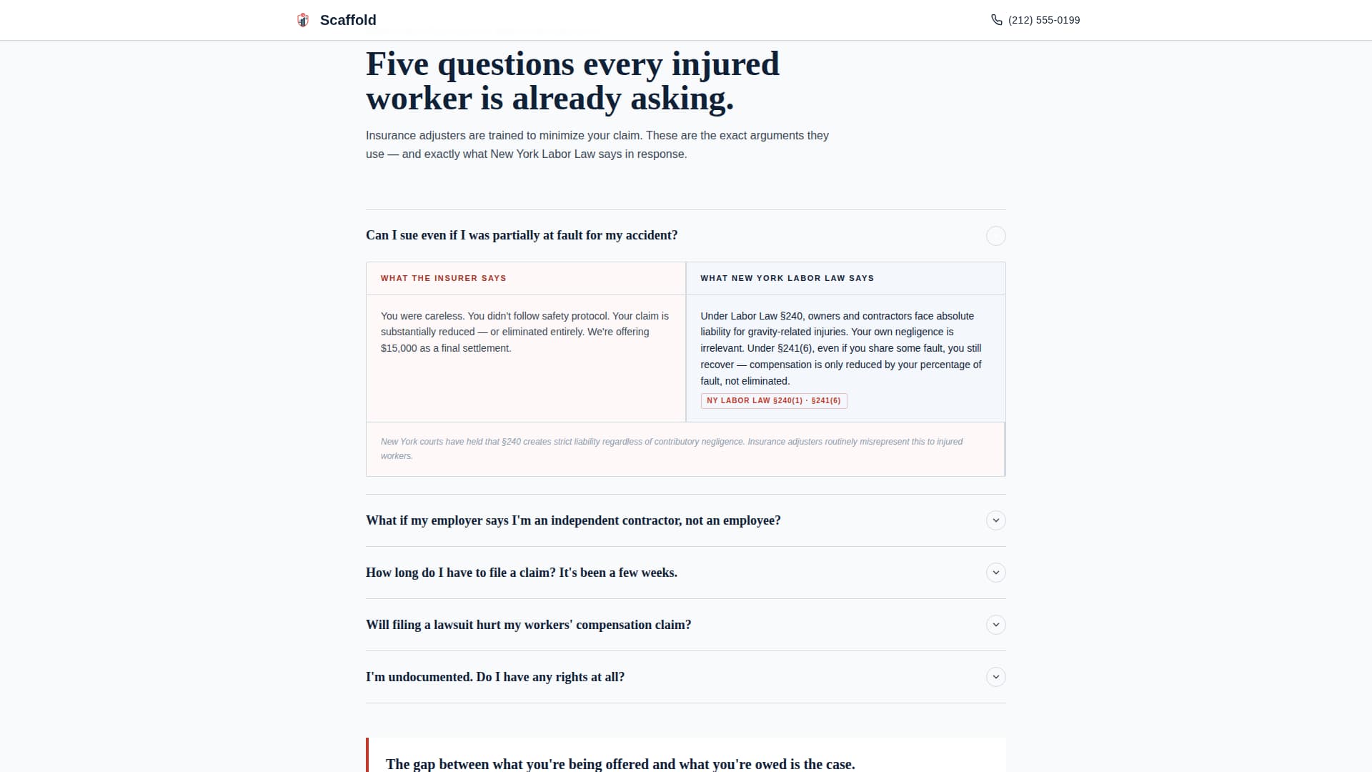 Scaffold - Trusted Constructionaccident Landing Page Template