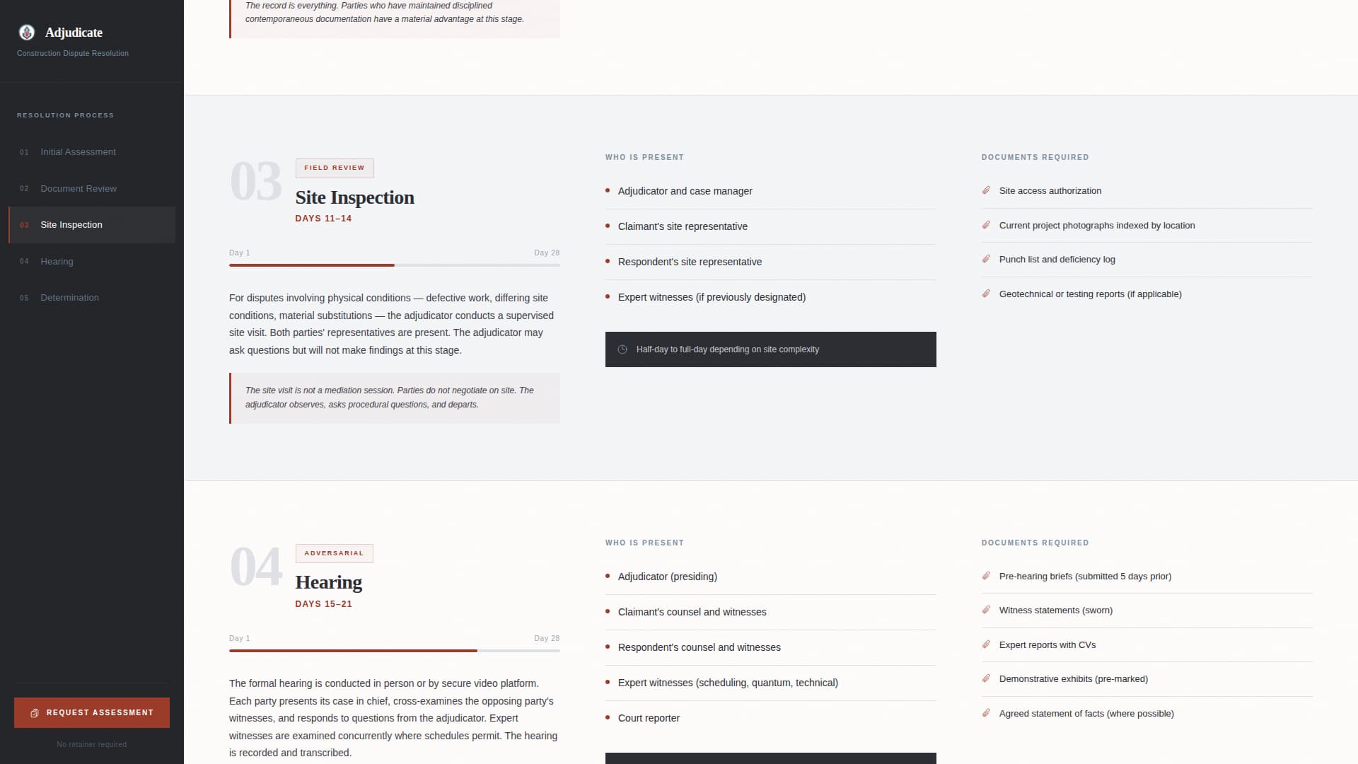 Adjudicate - Authoritative Construction Landing Page Template