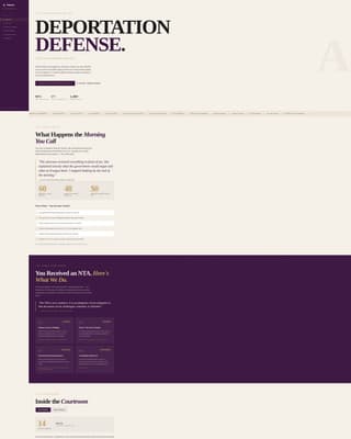 Amparo - Authoritative Immigration Landing Page Template