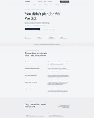 Decree - Authoritative Divorce Landing Page Template