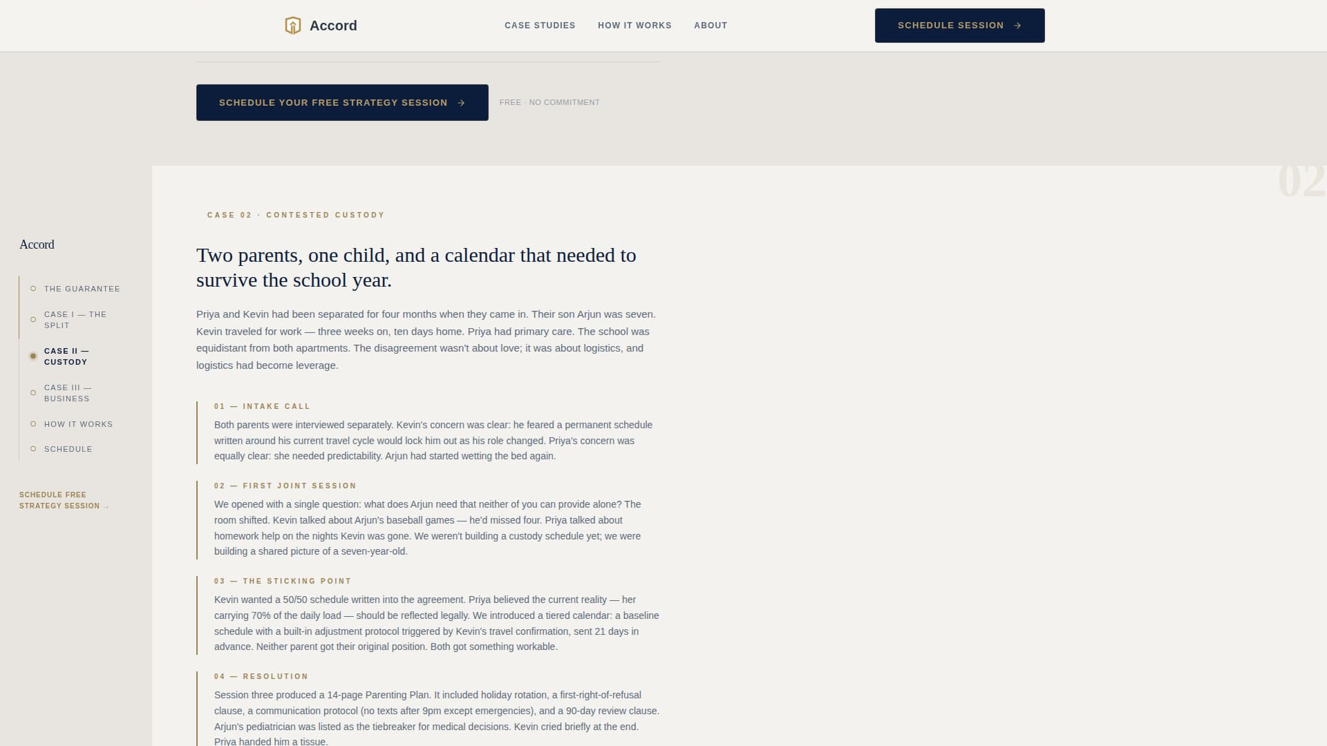 Accord - Trusted Mediation Landing Page Template