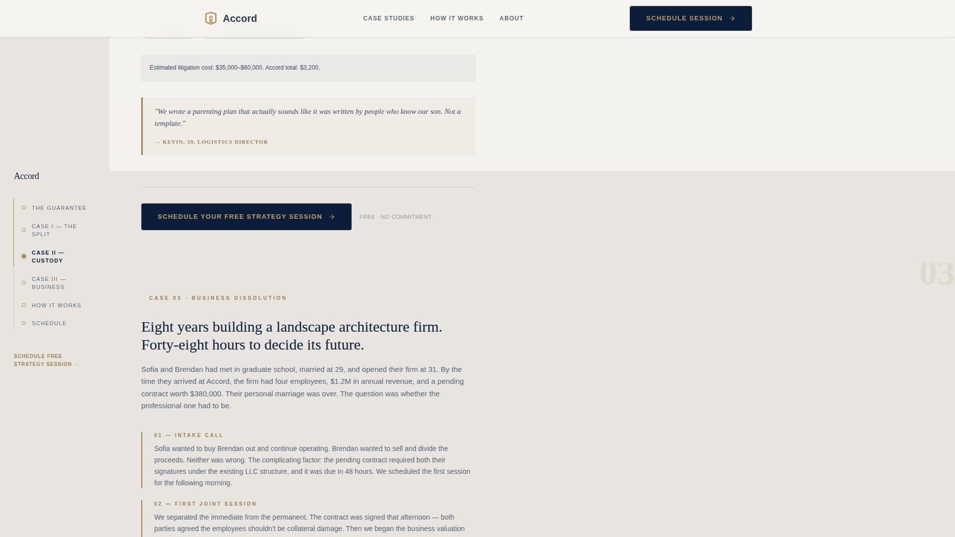 Accord - Trusted Mediation Landing Page Template