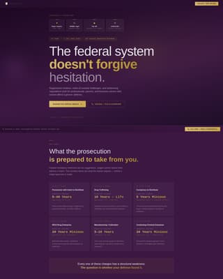 Acquittal - Decisive Drugdefense Landing Page Template