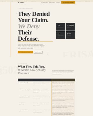Counsel - Authoritative Erisa Landing Page Template