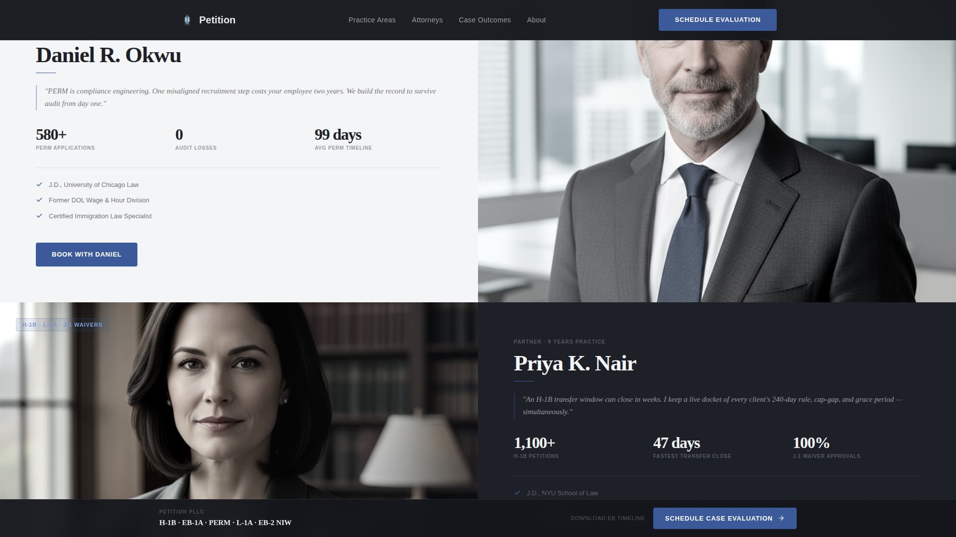 Petition - Authoritative Immigration Landing Page Template