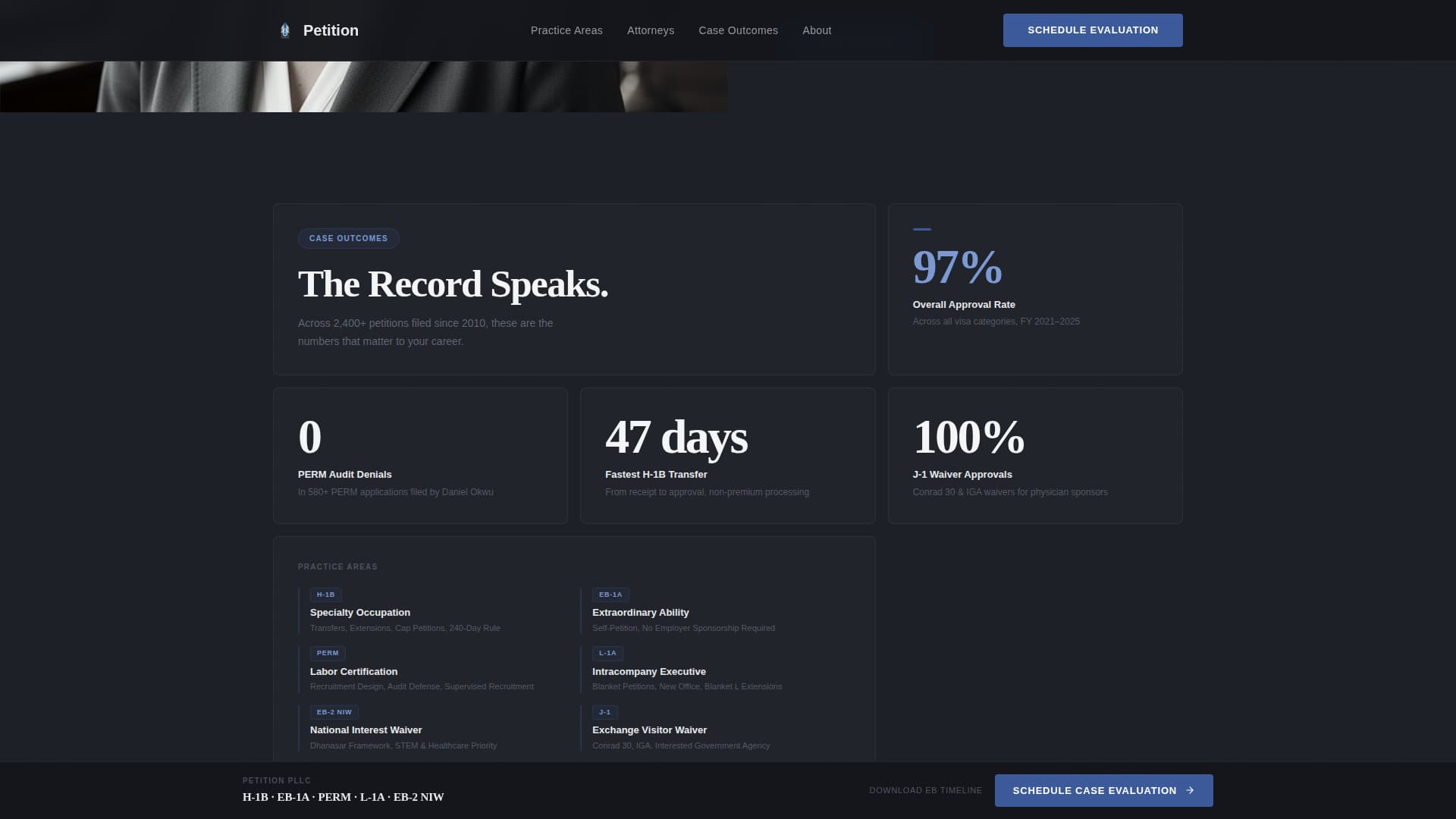 Petition - Authoritative Immigration Landing Page Template