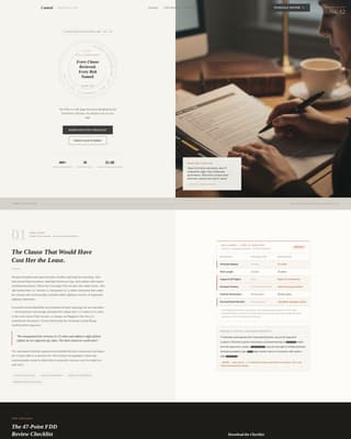 Counsel - Authoritative Franchiselaw Landing Page Template