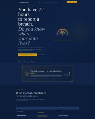 Comply - Authoritative GDPR Landing Page Template