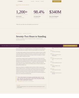 Steward - Trusted Guardianship Landing Page Template