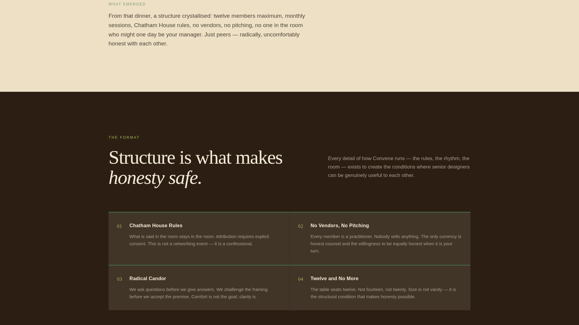Convene - Curated Uxdesigners Landing Page Template