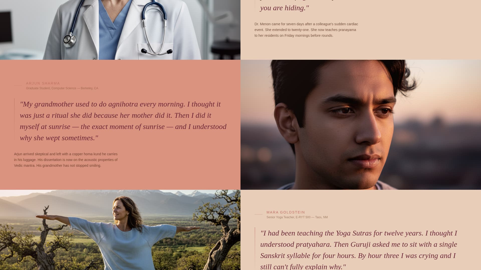 Sadhana - Sacred Vedic Landing Page Template