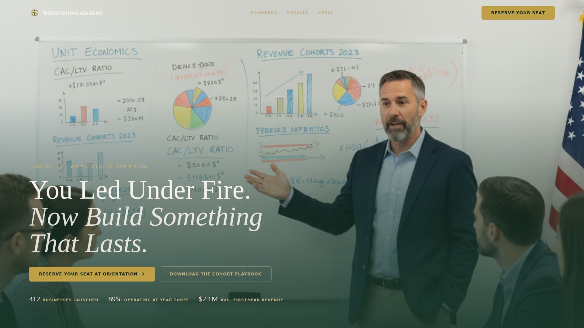 Veteran - Premium Business Landing Page Template