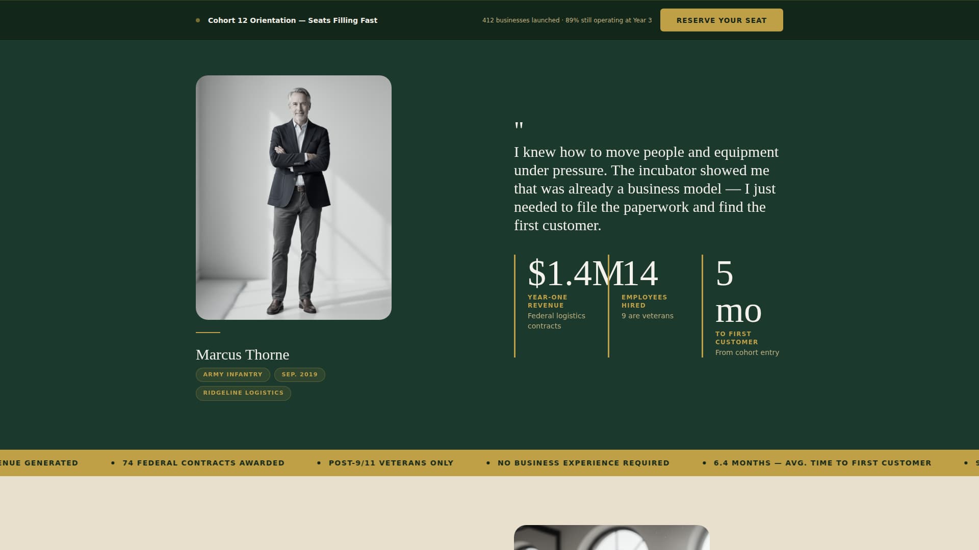 Veteran - Premium Business Landing Page Template