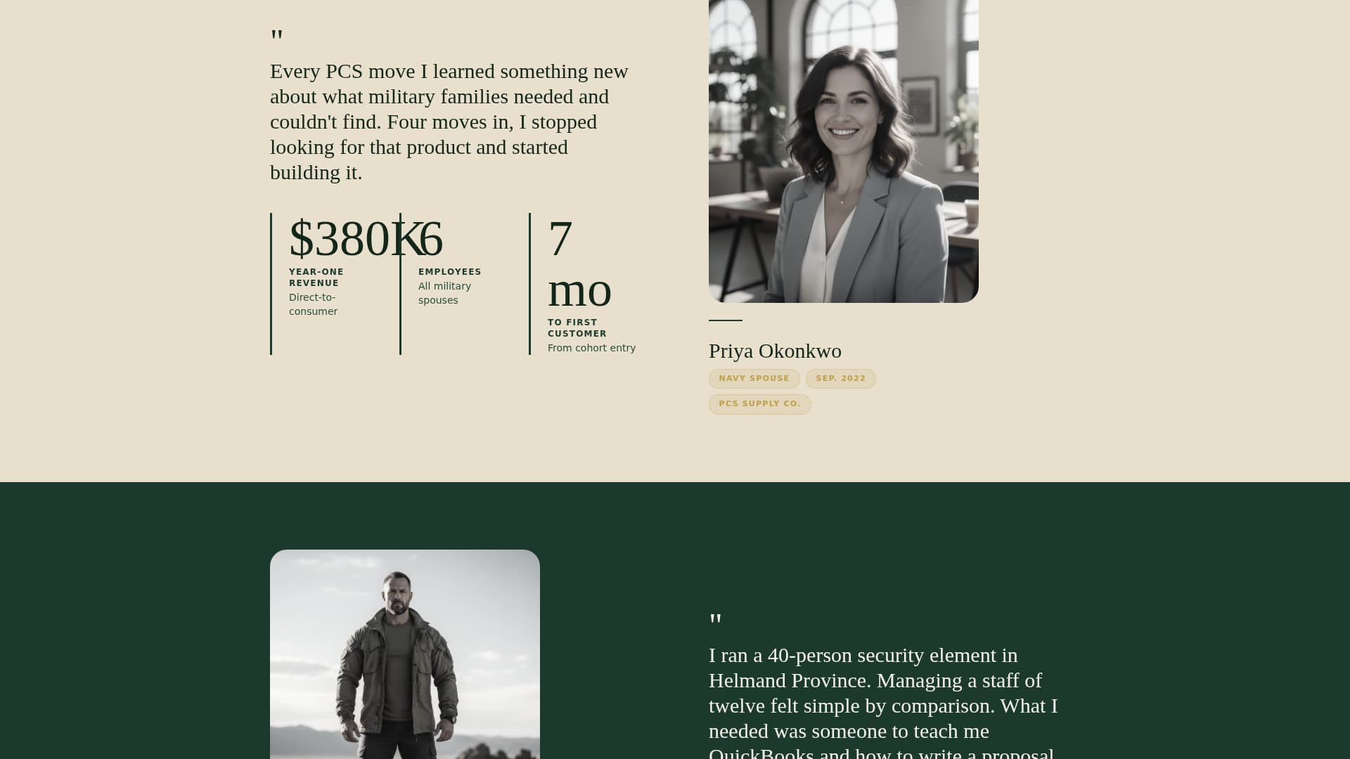 Veteran - Premium Business Landing Page Template